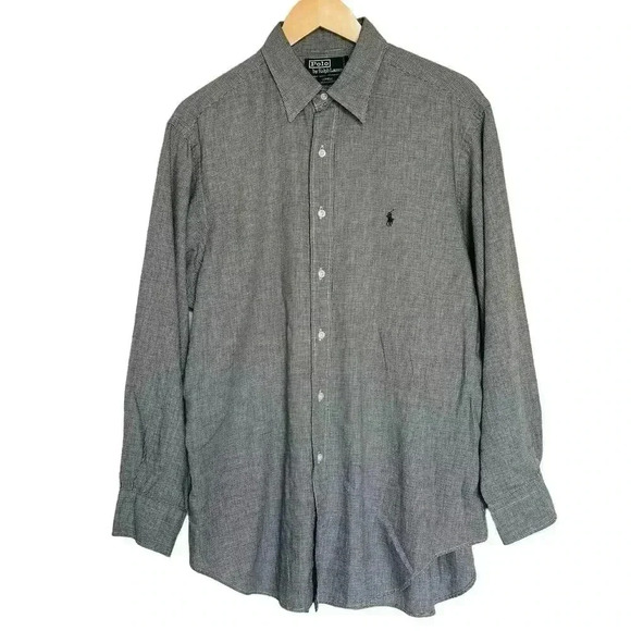 Vintage 90’s Polo Ralph Lauren Lowell 100% Cotton Button Down Men’s M - Picture 1 of 4